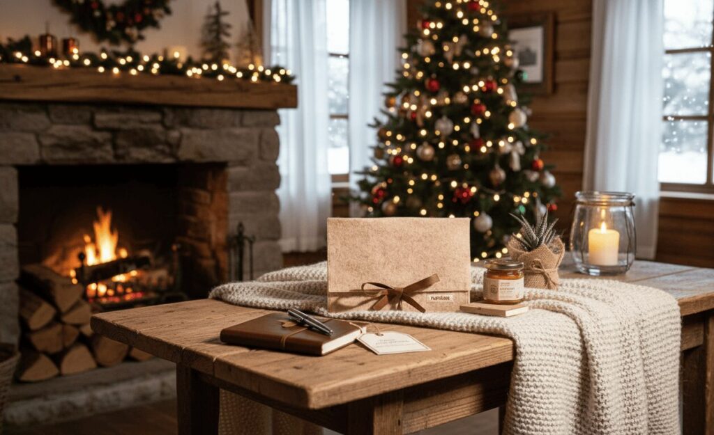 arbol navidad estuche ruralka Tarjetas regalo